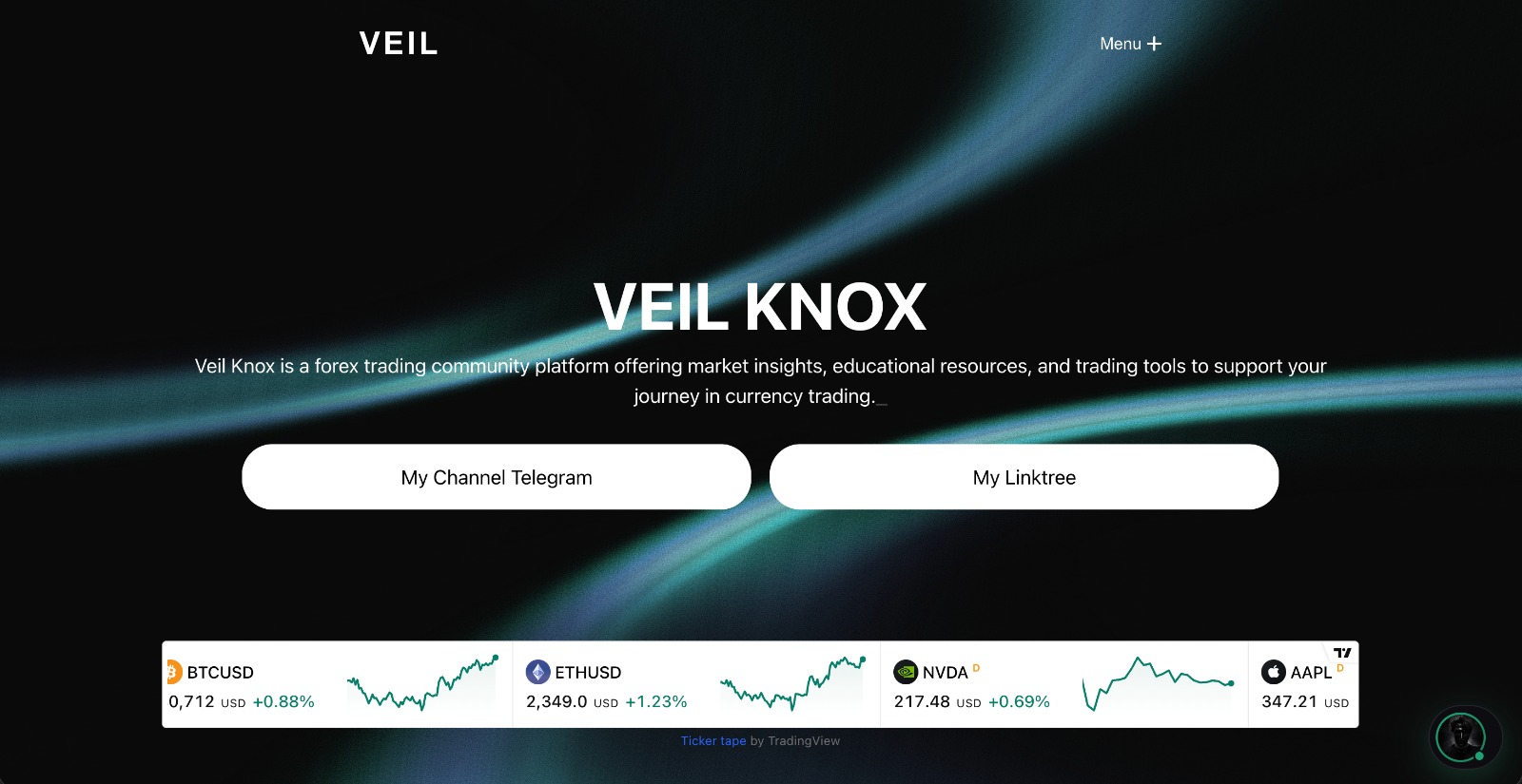 VeilKnox homepage — forex trading community platform